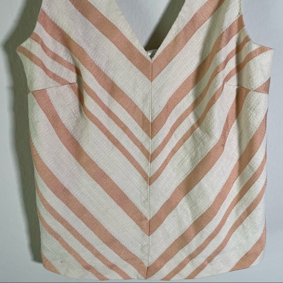 SOLD 9/6 live HD in Paris Blushing Rococo Pink Striped Tank - Picture 8 of 12
